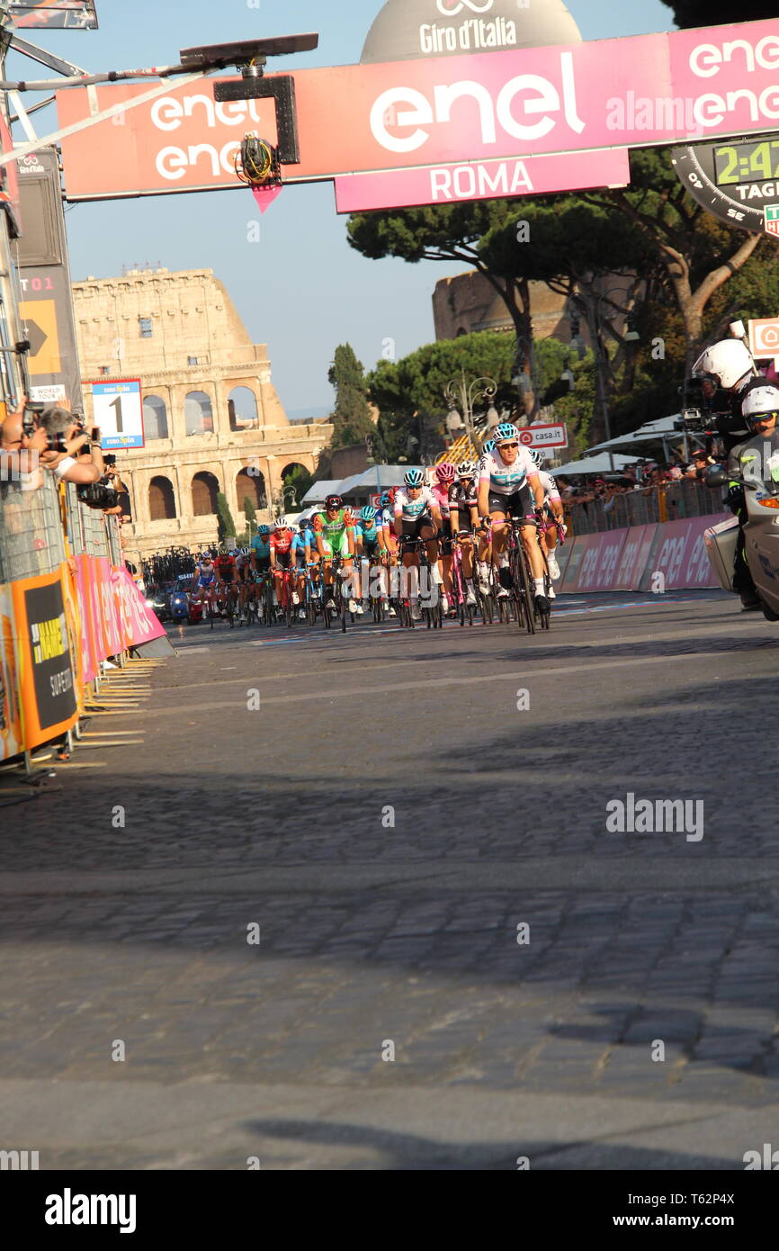 101 Giro d'Italia 2018 - Roma die letzte Stufe Stockfoto