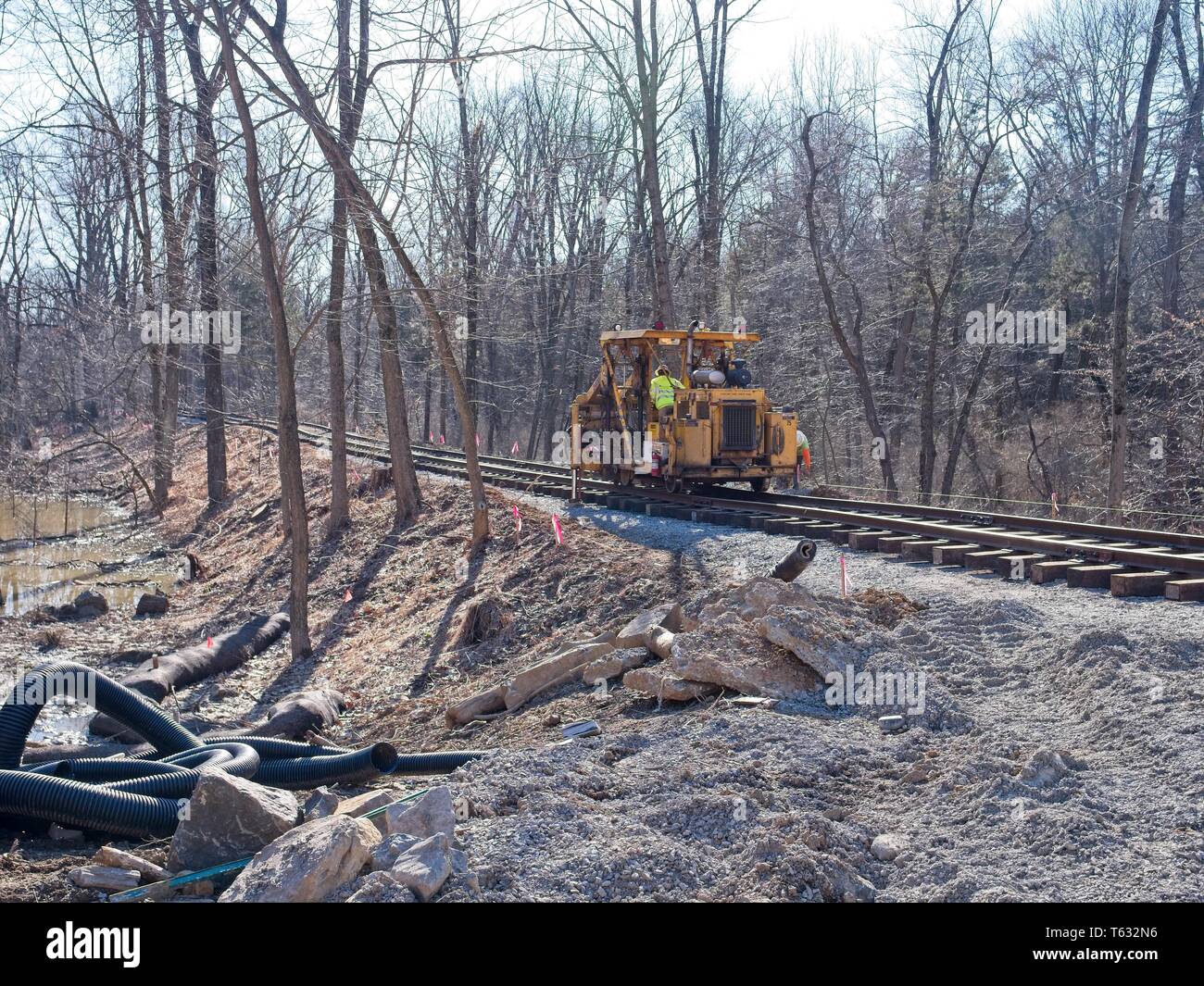 Neue Rail Road Track auf der Rechten 1830, der Weg Stockfoto