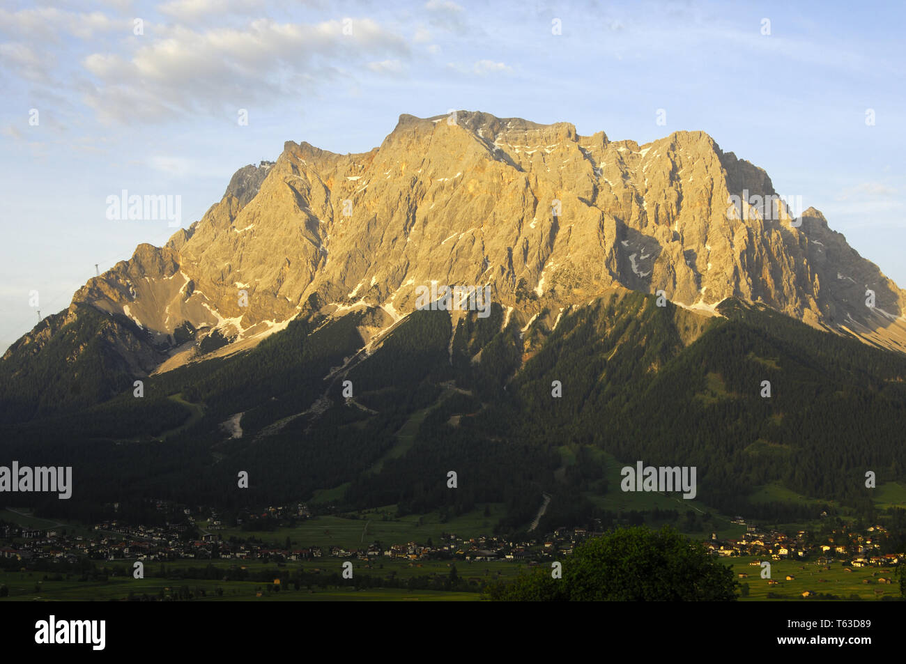 Auf der Zugspitze, dem höchsten Berg in Deutschland Stockfoto
