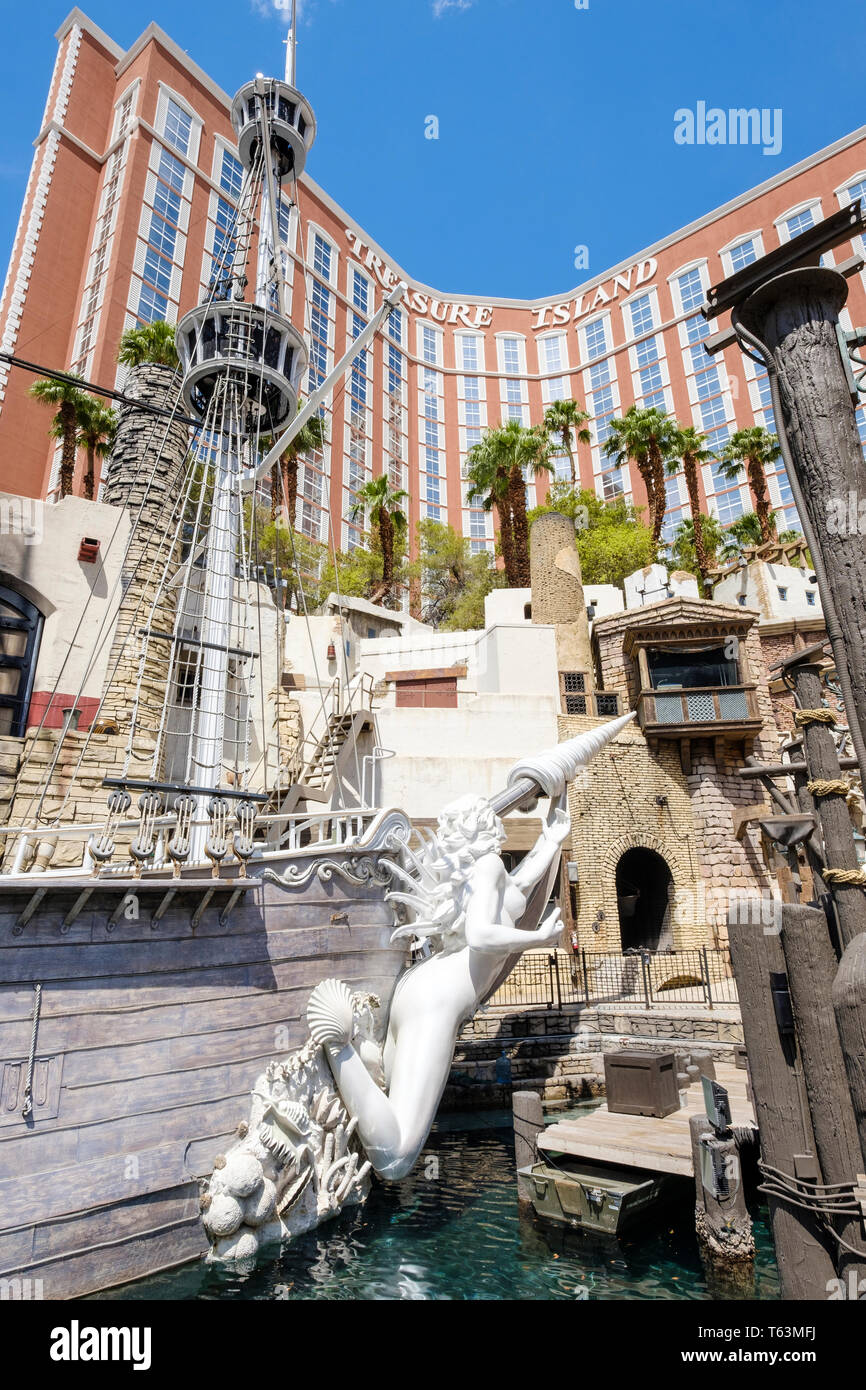Treasure Island Hotel and Casino in Las Vegas, Nevada, USA Stockfoto
