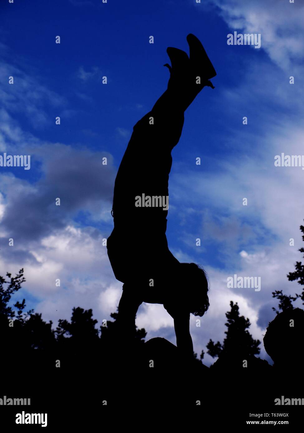 Handstand Stockfoto