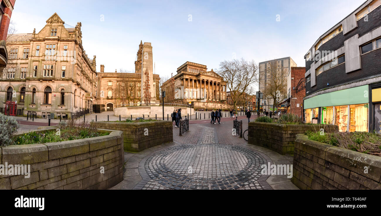 Die Stadt von Preston ist eine Stadt und non-Metropolitan District in Lancashire, England. Stockfoto