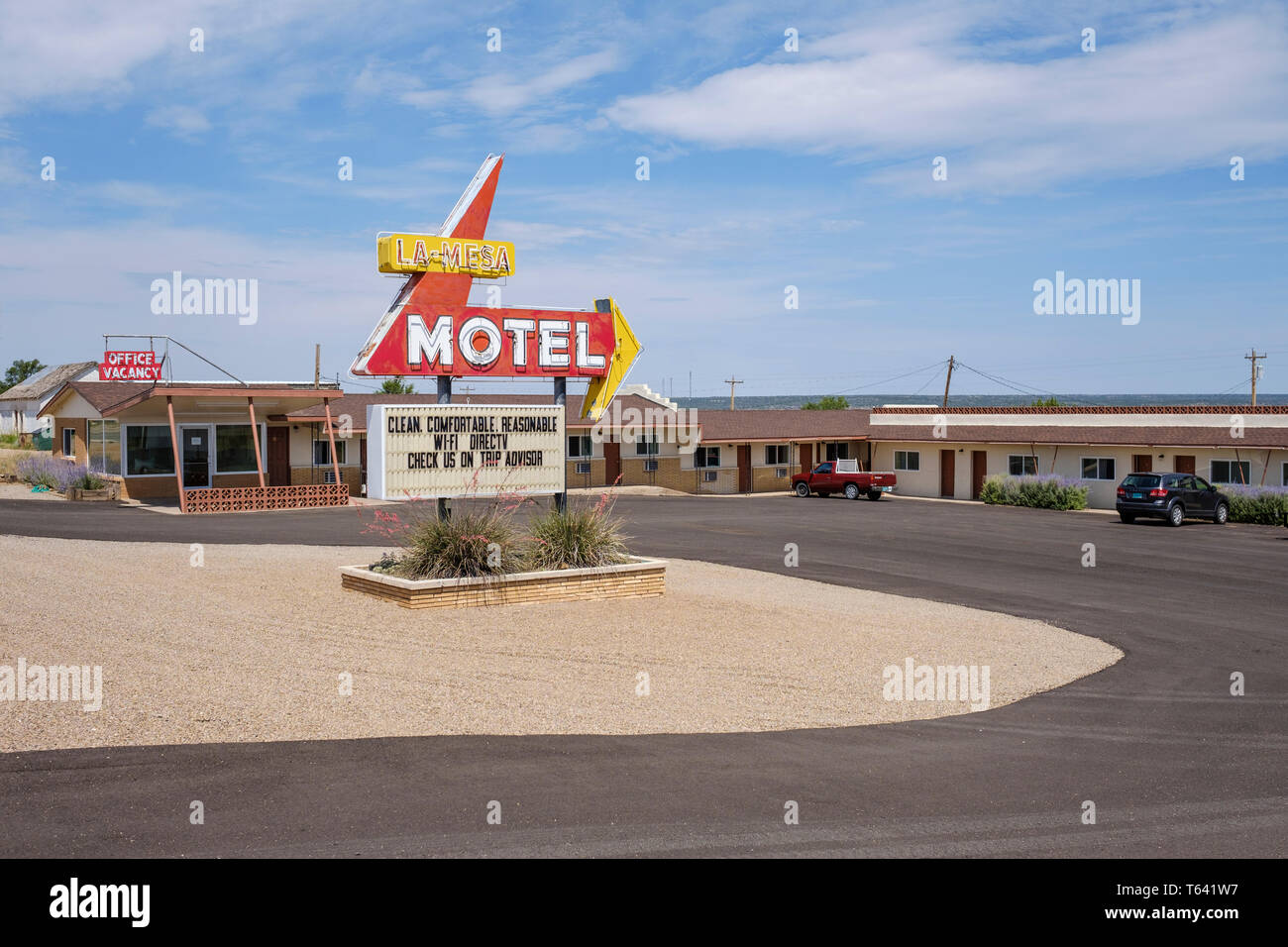 Le Mesa Motel auf historischen US-Route 66 in Santa Rosa, California, USA Stockfoto