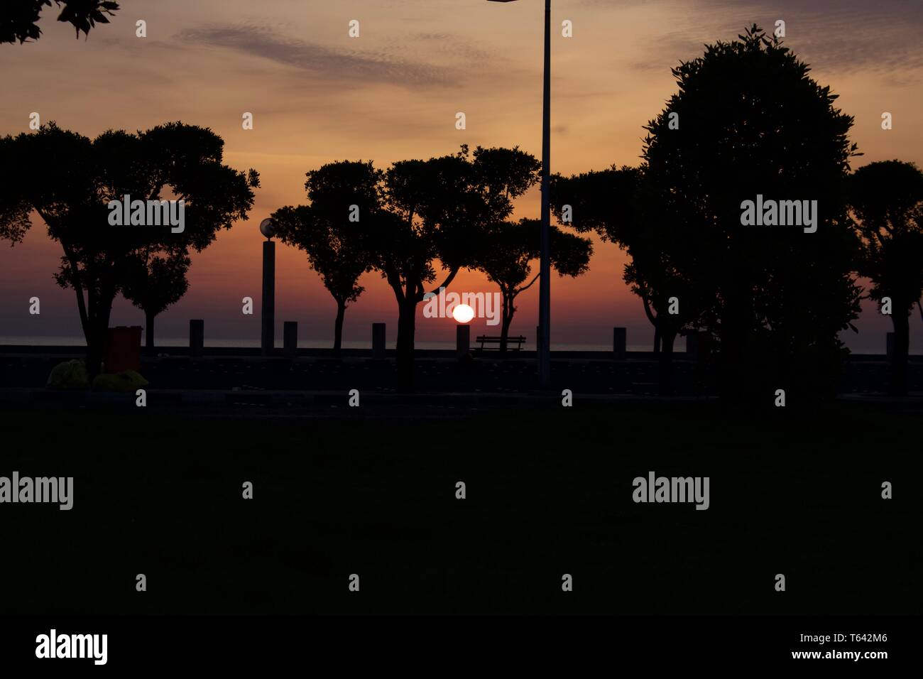 Kuwait sunrise Stockfoto