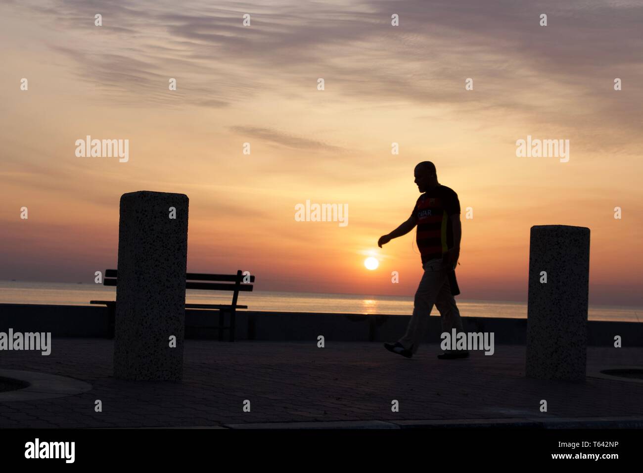 Kuwait sunrise Stockfoto