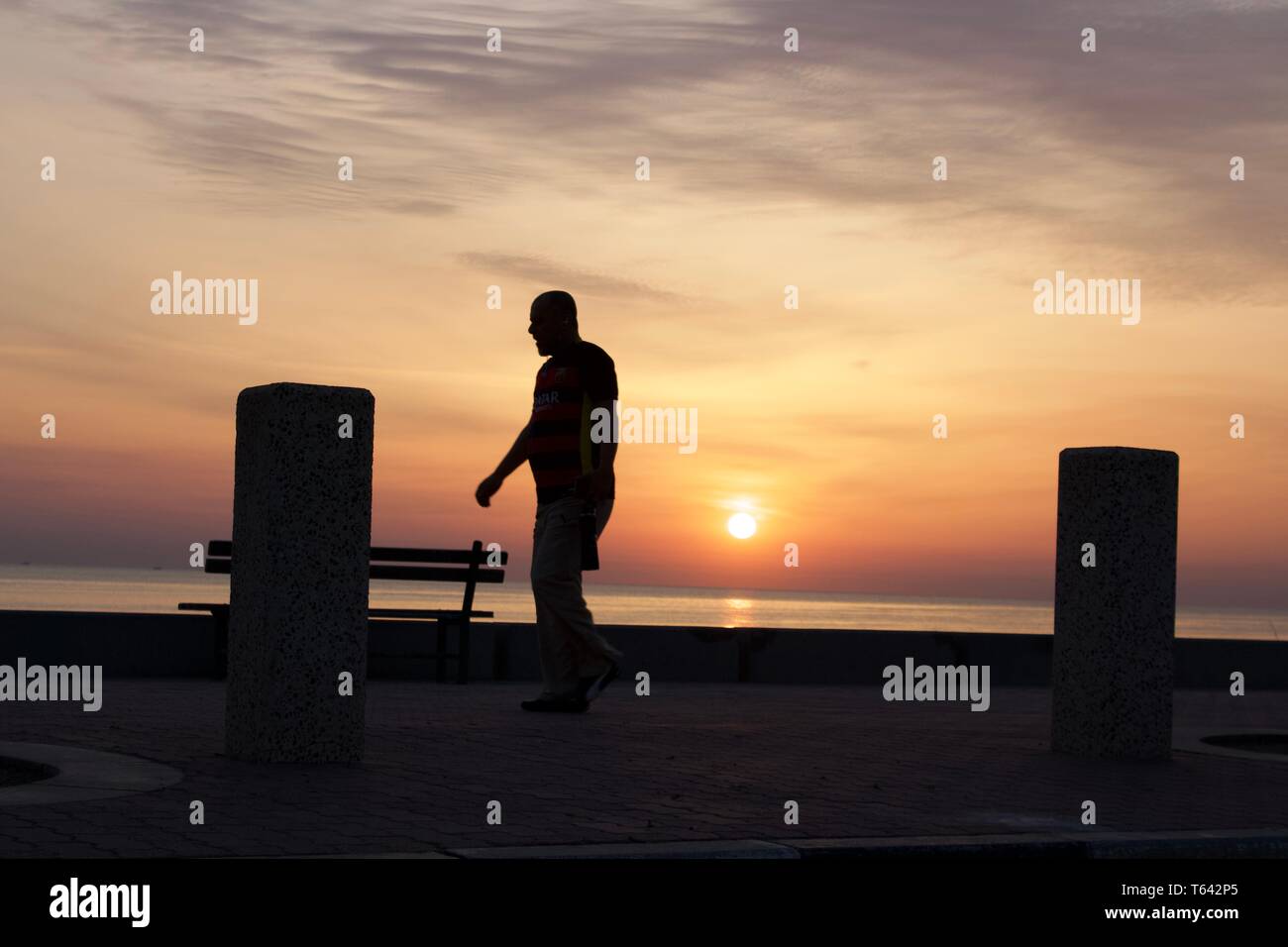 Kuwait sunrise Stockfoto