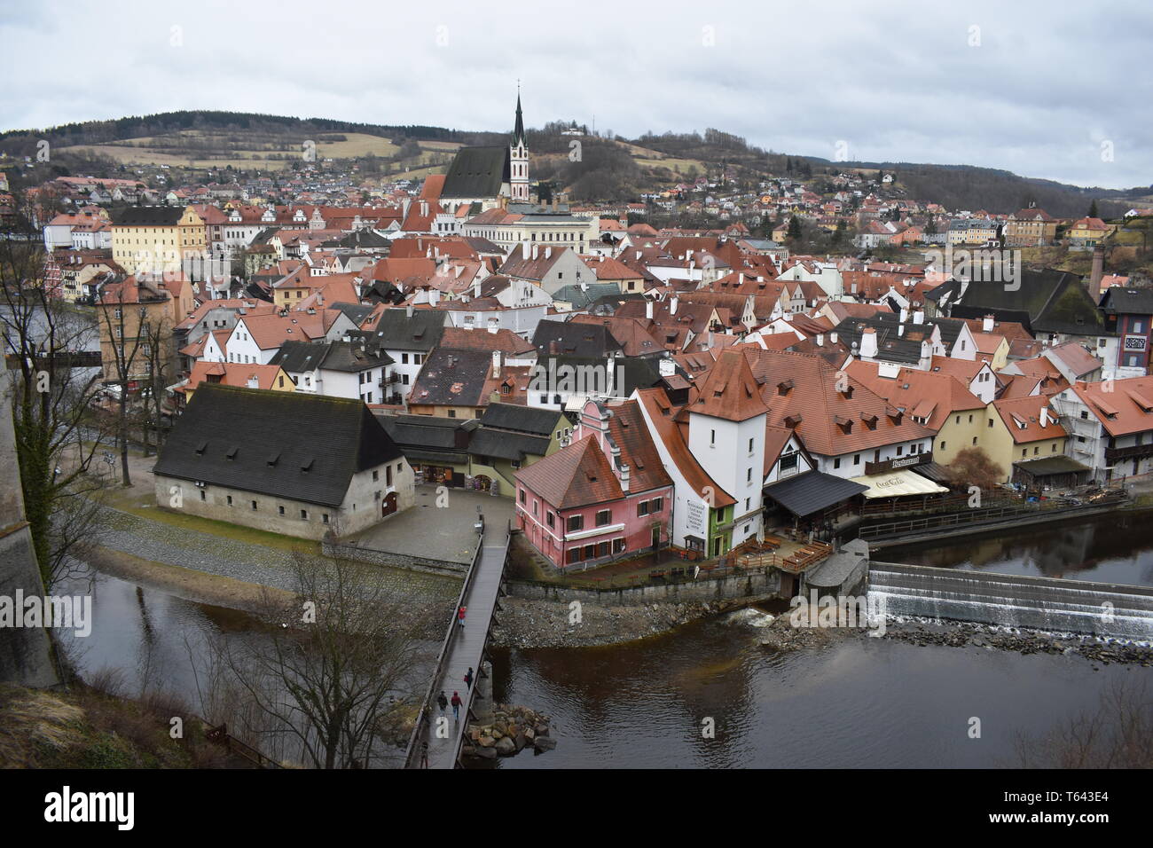 "Kresty" Krumlov Tschechische Republik, 18. März 2017 Reisen Tschechien 10 Besten Top 10 Reisen mehr Tschechische Rep schöne Landschaft Geschichte historische Reisen Europa Stockfoto