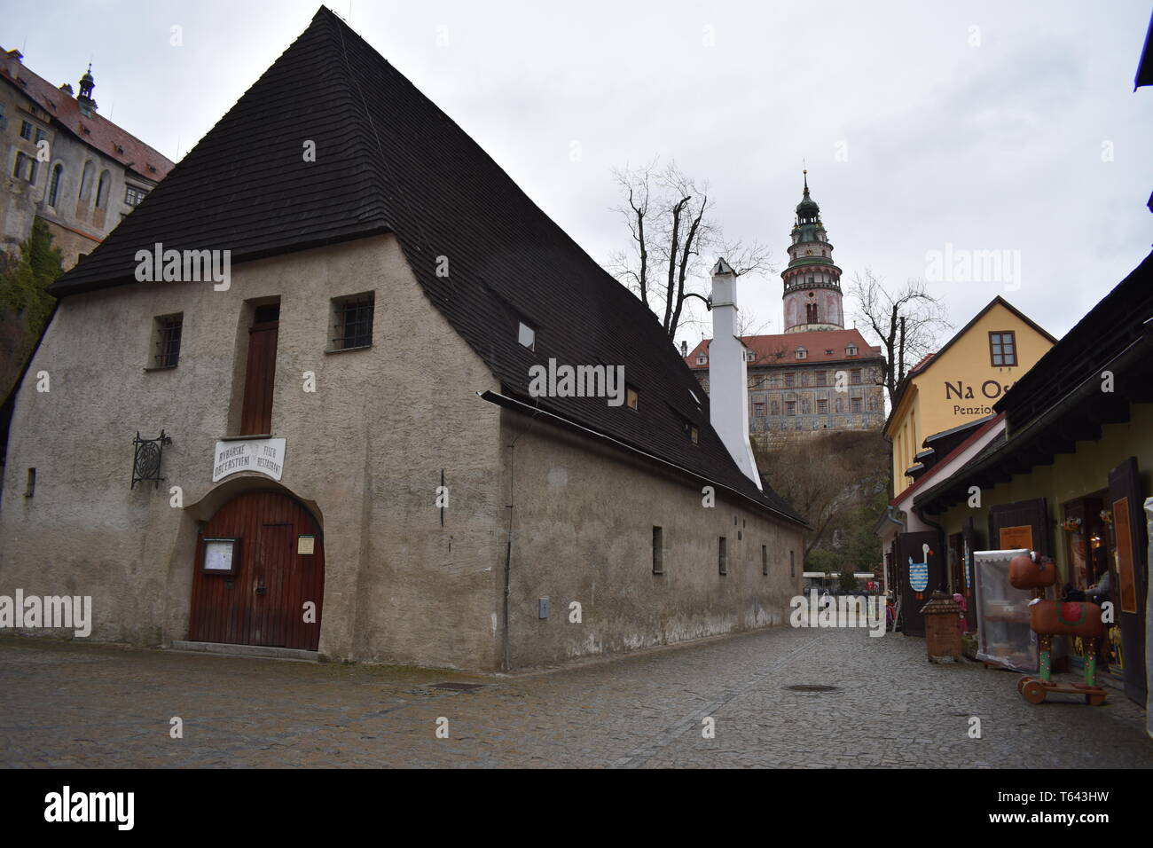 "Kresty" Krumlov Tschechische Republik, 18. März 2017 Reisen Tschechien 10 Besten Top 10 Reisen mehr Tschechische Rep schöne Landschaft Geschichte historische Reisen Europa Stockfoto