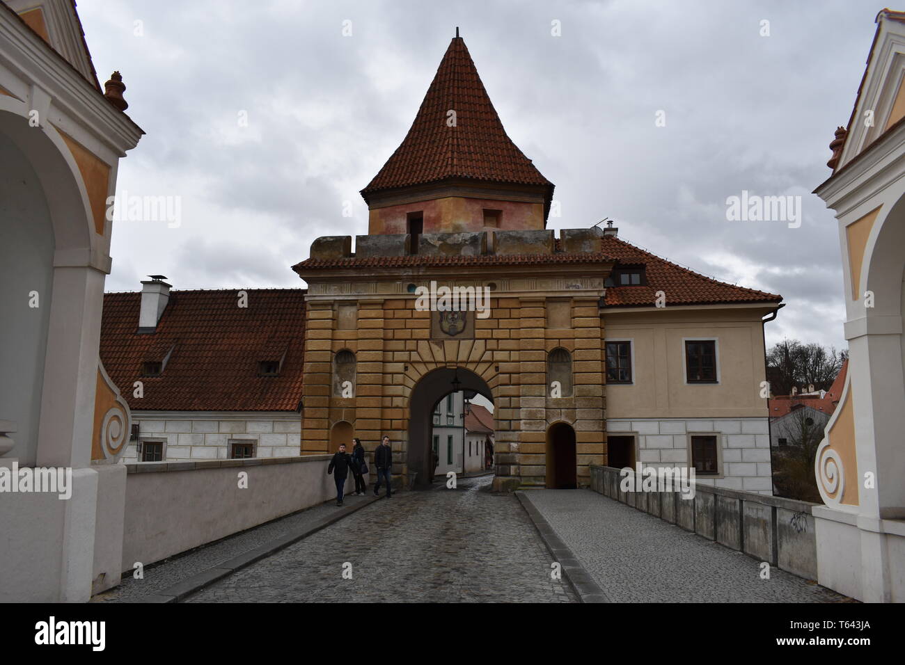 "Kresty" Krumlov Tschechische Republik, 18. März 2017 Reisen Tschechien 10 Besten Top 10 Reisen mehr Tschechische Rep schöne Landschaft Geschichte historische Reisen Europa Stockfoto