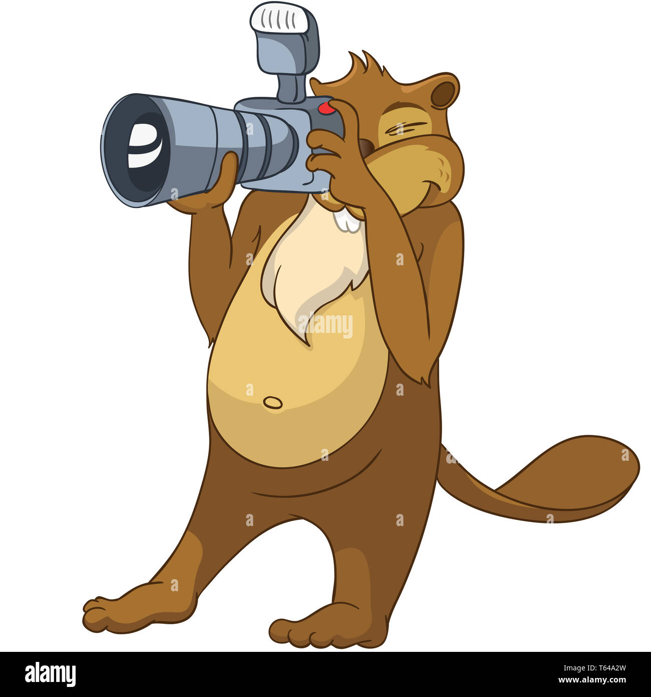 Biber Crees inovative Erfolgsgeschichte. Suchen lustige Biber nach Stichwort Crees inovative Erfolgsgeschichte Stockfoto