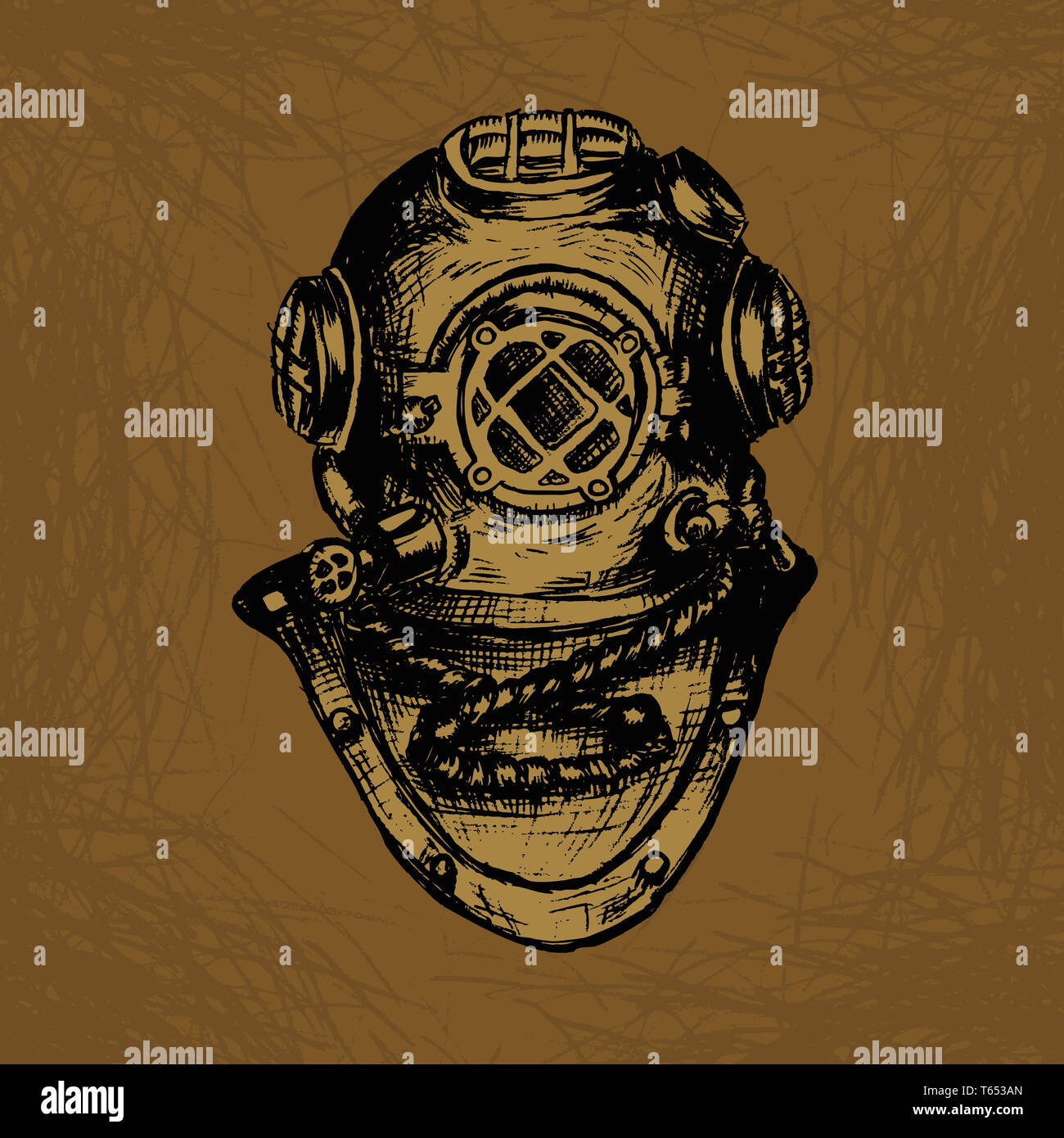 Alte Diver Stockfoto