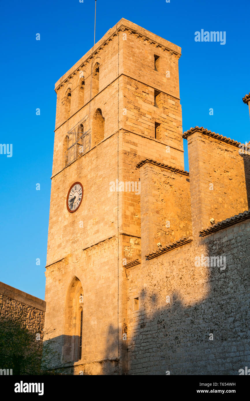 Nuestra Señora de las Nieves Kathedrale. Dalt Vila. Eivissa. Ibiza Stadt. Ibiza Balearen. Spanien. Stockfoto