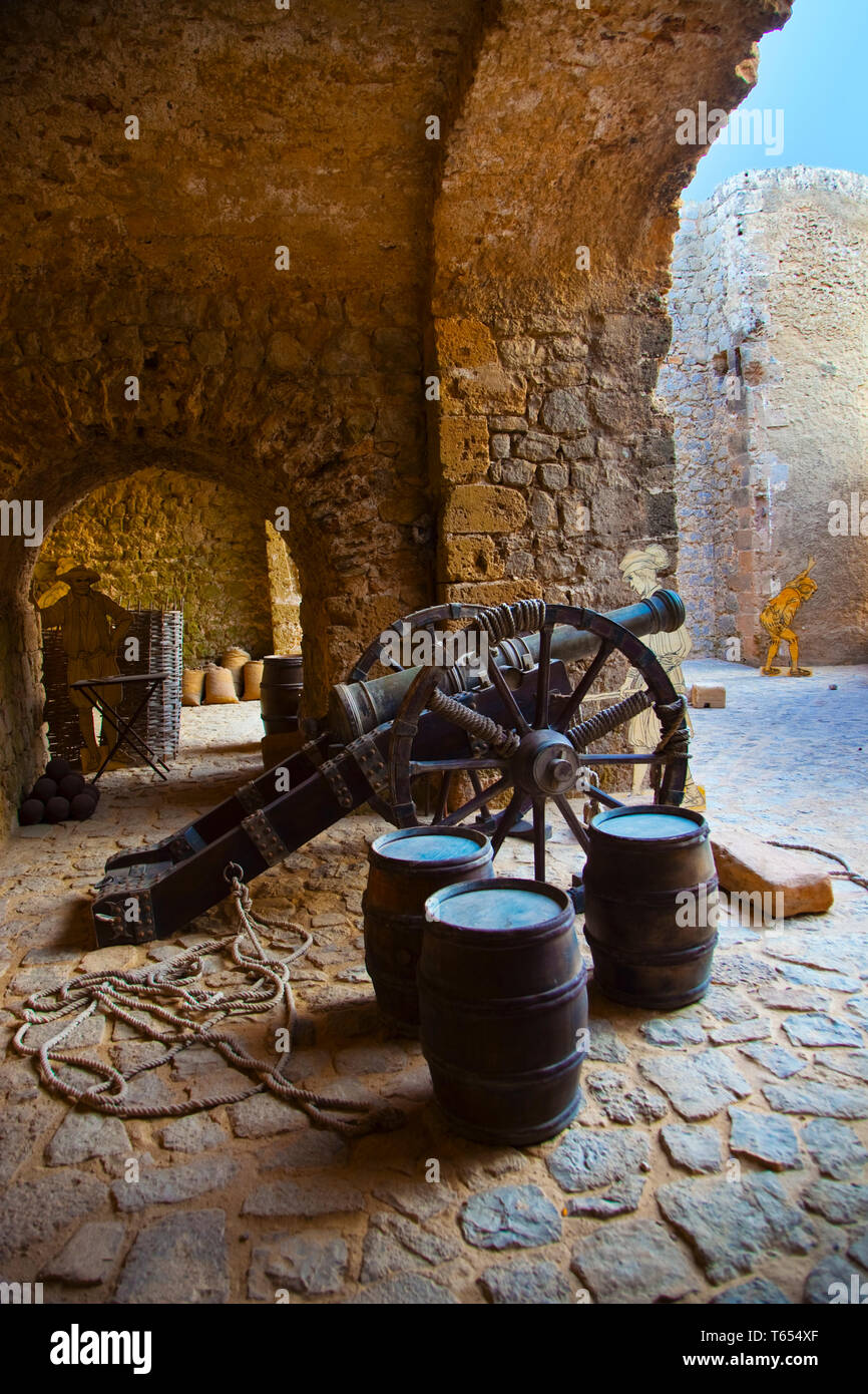 Dalt Vila. Eivissa. Ibiza Stadt. Ibiza. Balearen. Spanien. Stockfoto