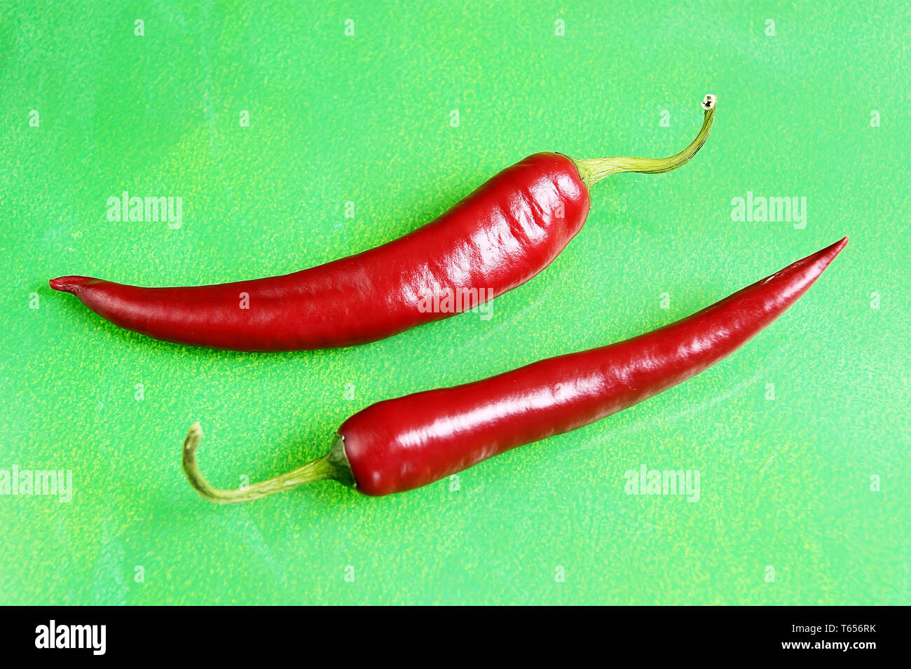 Rote chilis Stockfoto