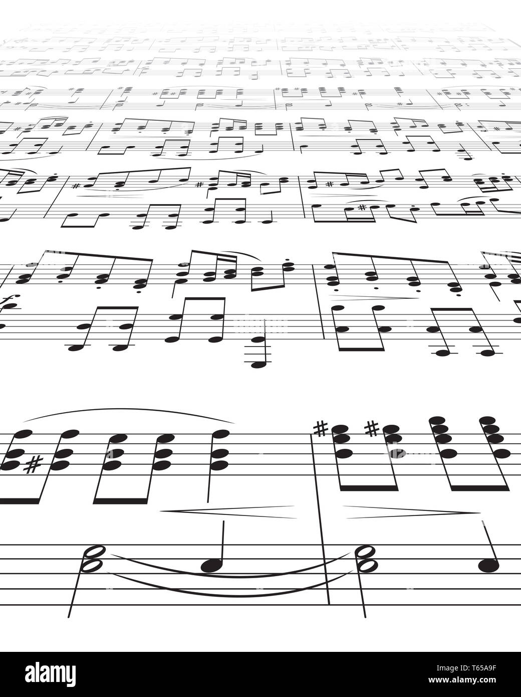 Musik Noten Textur Stockfoto