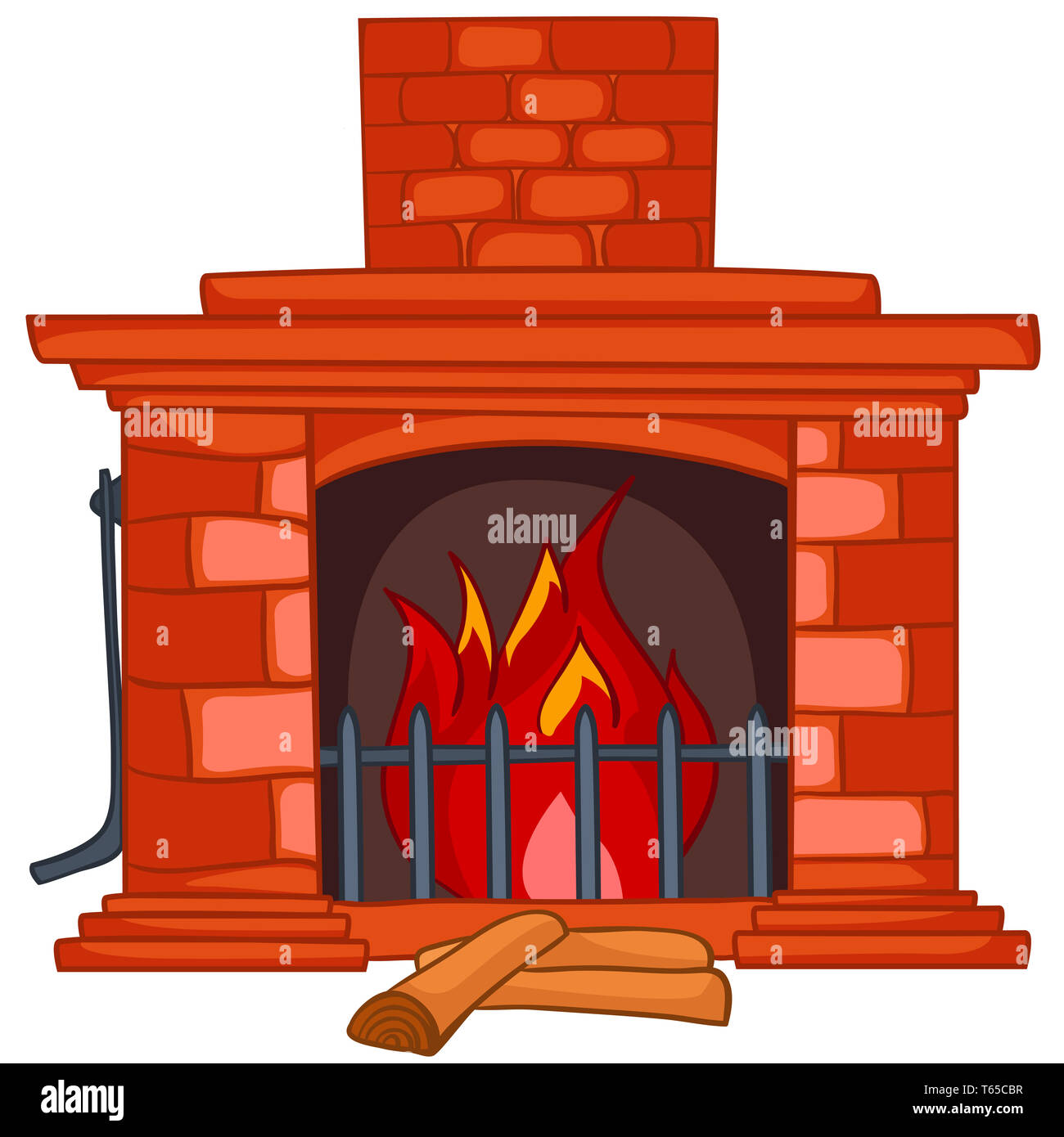 Cartoon home fireplace -Fotos und -Bildmaterial in hoher Auflösung – Alamy