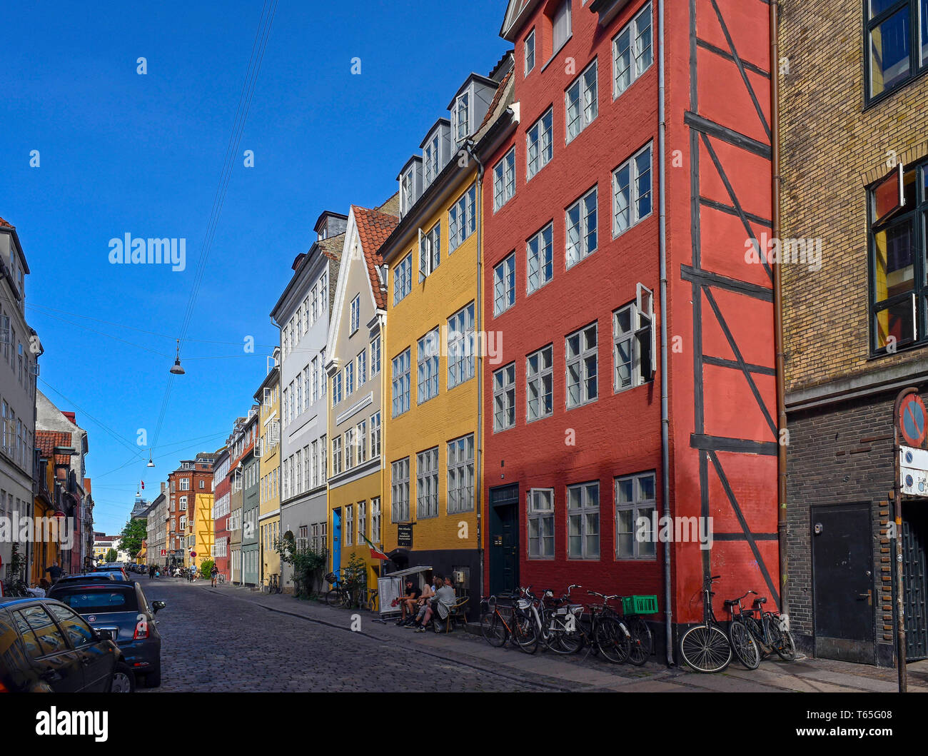 Farbenfrohe Gebäude in Kopenhagen, Dänemark 07/06/2018 Foto Fabio Mazzarella/Sintesi/Alamy Stock Foto Stockfoto