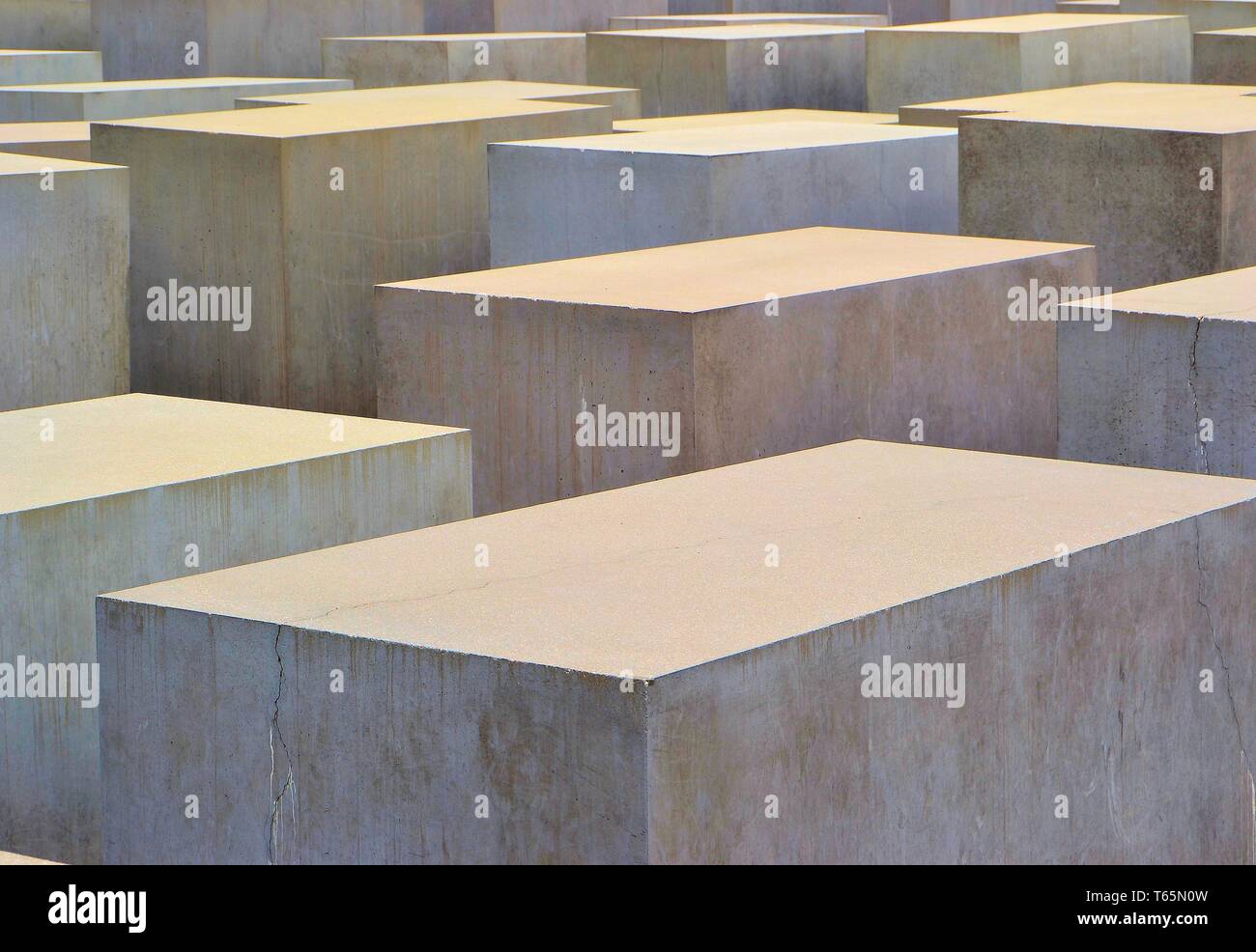 Holocaust-mahnmal in Berlin in Erinnerung an die murd Stockfoto