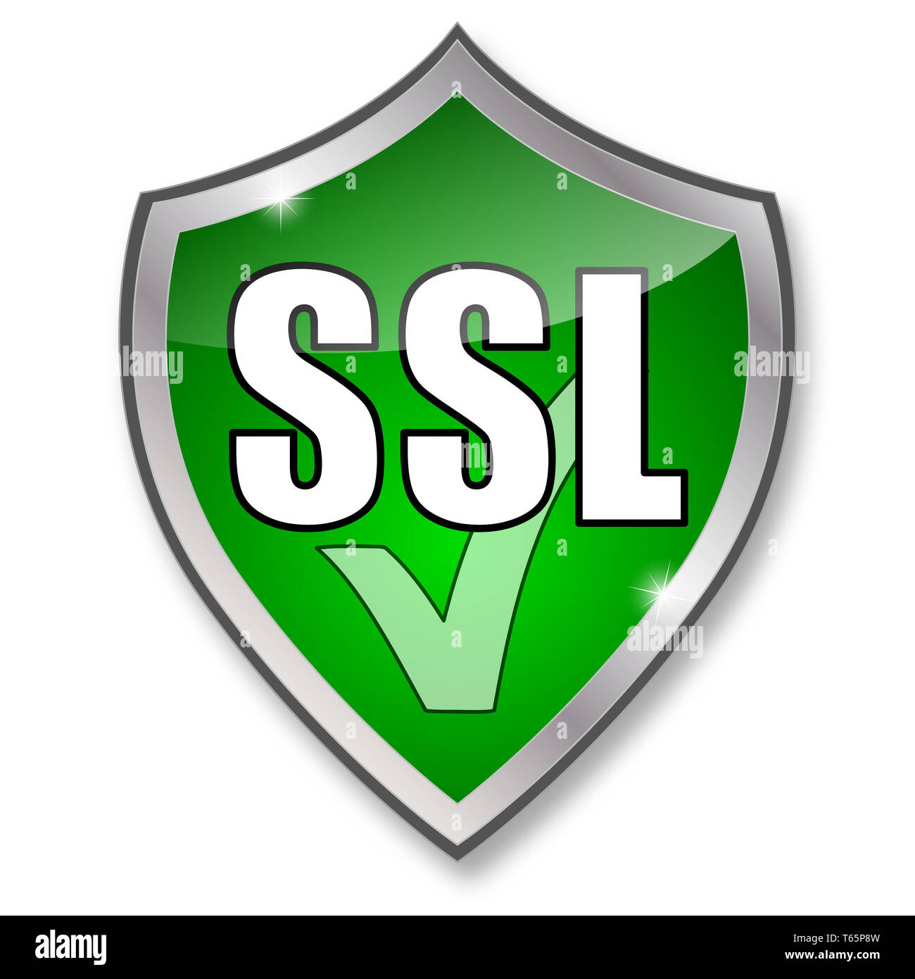 SSL-Verschlüsselung - IT Computer Internet Sicherheit Stockfoto