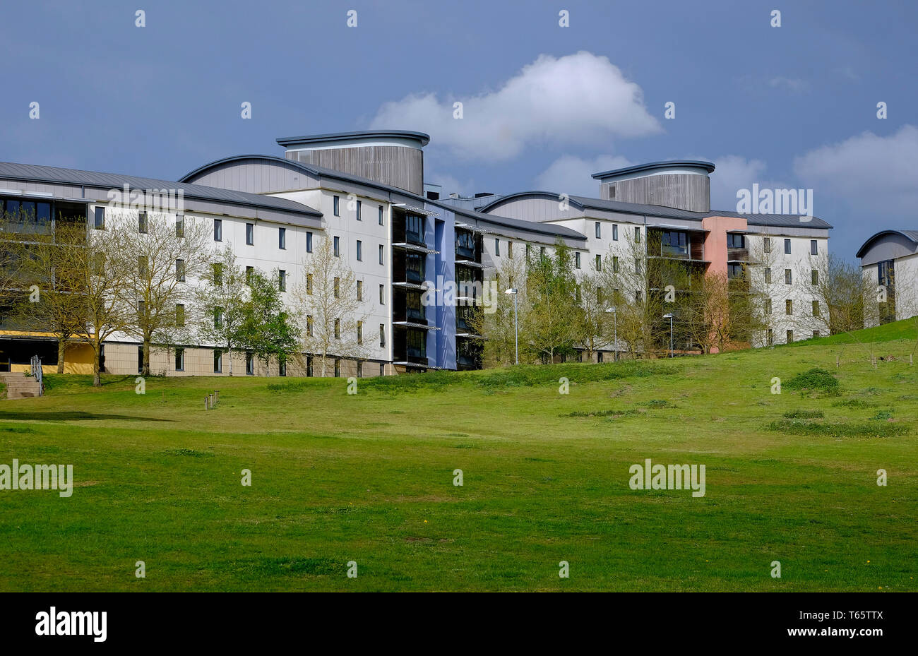 Studentenwohnheim campus Gebäude, UEA, Norwich, Norfolk, England Stockfoto