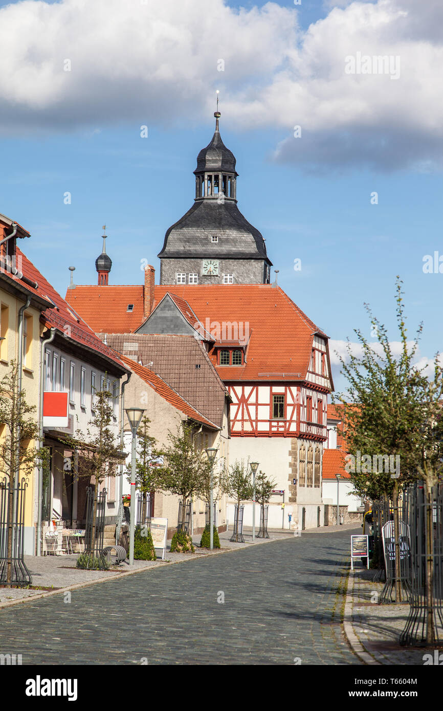 Historische Stadt Ballenstedt, Sachsen-Anhalt, Deutschland Stockfoto