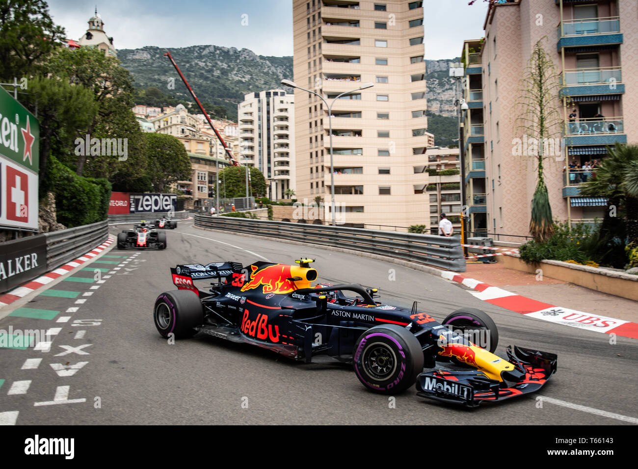 Monte Carlo / Monaco - 05/27/2018 - #33 Max VERSTAPPEN (NDL) in seinem Red Bull Racing RB14 während der GP von Monaco Stockfoto