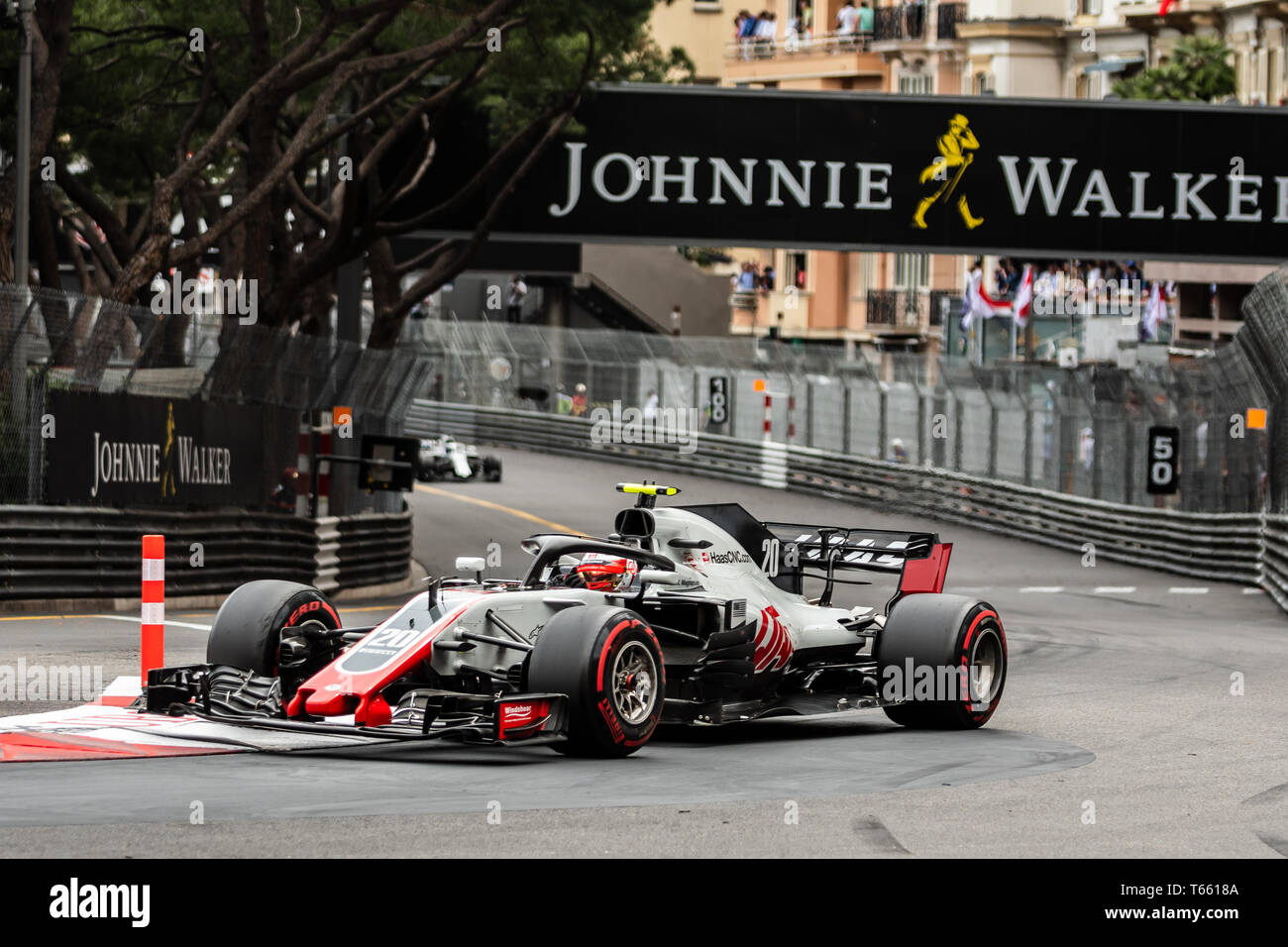 Monte Carlo / Monaco - 05/27/2018 - #20 Kevin Magnussen (DEN) in seinem HAAS RVF-18 während der GP von Monaco Stockfoto