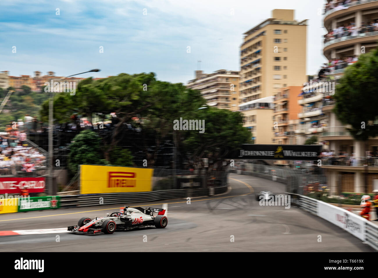 Monte Carlo / Monaco - 05/27/2018 - #8 Romain Grosjean (FRA) in seinem HAAS RVF-18 während der GP von Monaco Stockfoto