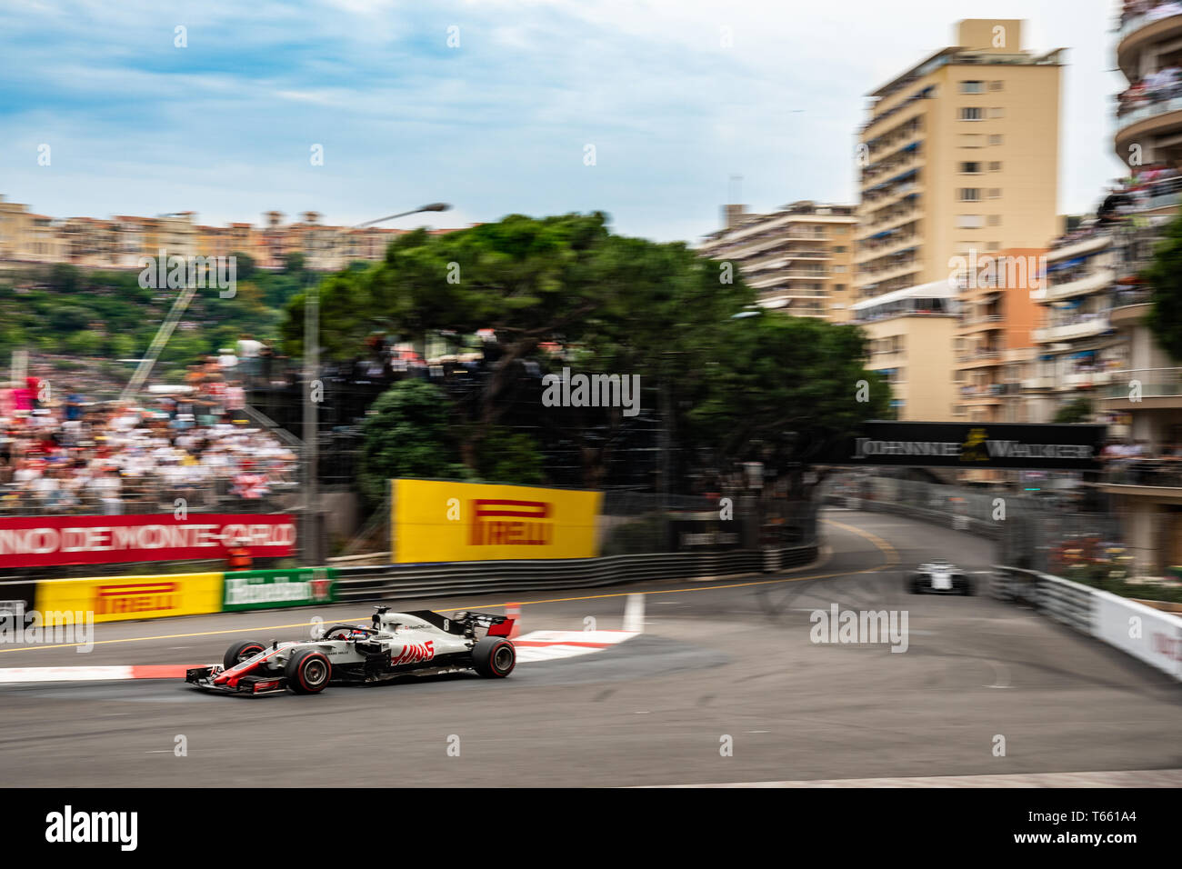 Monte Carlo / Monaco - 05/27/2018 - #8 Romain Grosjean (FRA) in seinem HAAS RVF-18 während der GP von Monaco Stockfoto