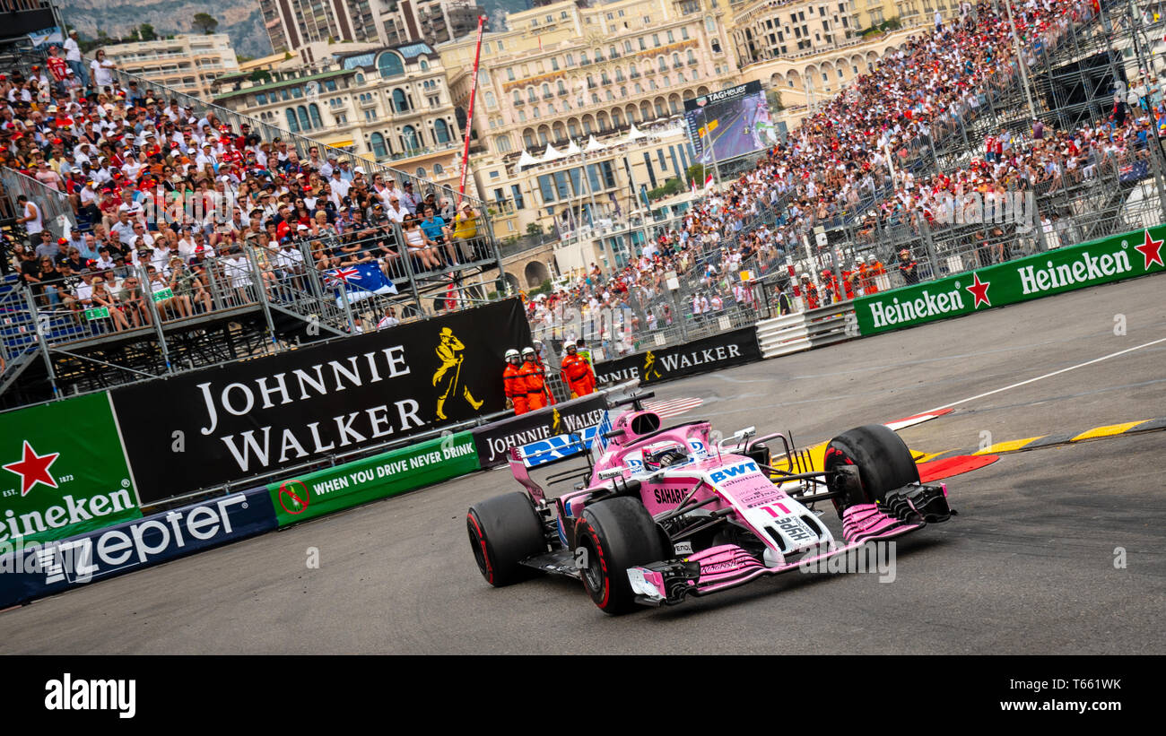 Monte Carlo / Monaco - 05/27/2018 -__ den GP von Monaco Stockfoto