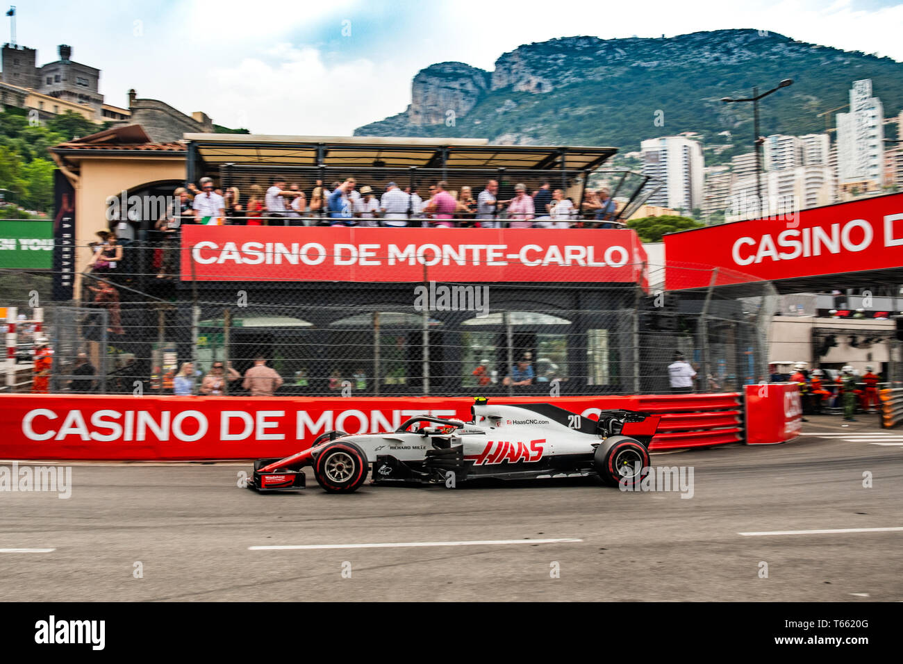 Monte Carlo / Monaco - 05/27/2018 - #20 Kevin Magnussen (DEN) in seinem HAAS RVF-18 während der GP von Monaco Stockfoto