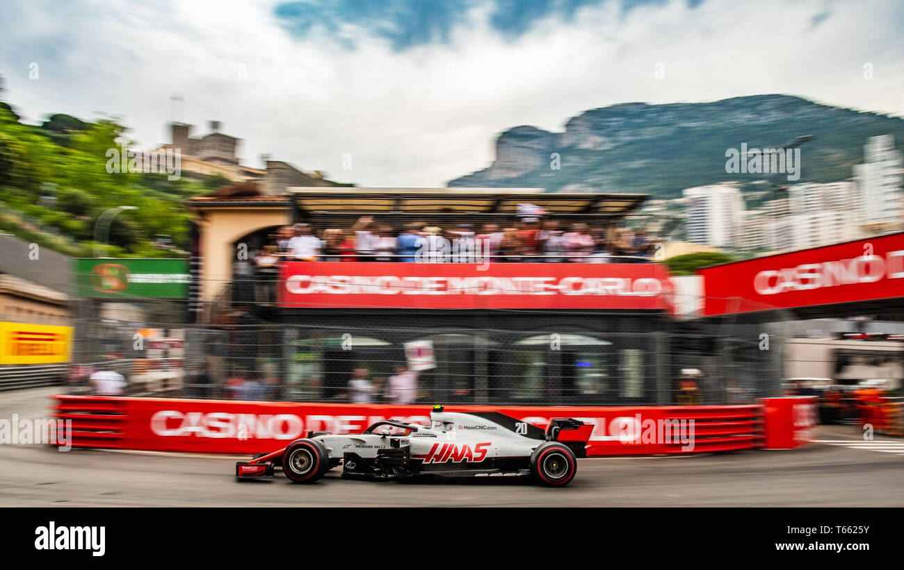 Monte Carlo / Monaco - 05/27/2018 - #20 Kevin Magnussen (DEN) in seinem HAAS RVF-18 während der GP von Monaco Stockfoto
