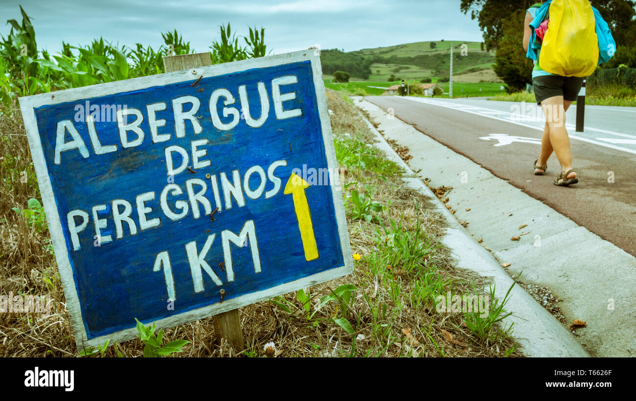 Camino de Santiago Stockfoto