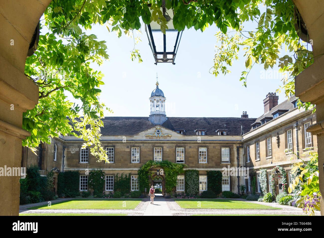 Vor Gericht, Trinity Hall, Cambridge, Cambridgeshire, England, Vereinigtes Königreich Stockfoto