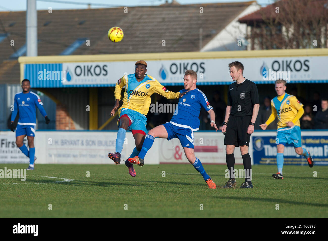 26. Dezember 2016 Canvey Island 1-2 Billericay Stadt Stockfoto