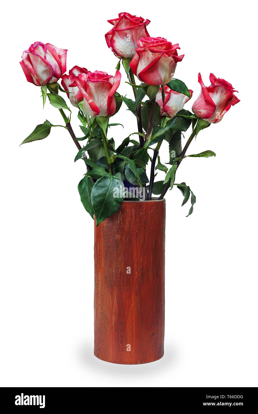Bunter Blumenstrauß aus Rosen Anordnung cen Stockfoto