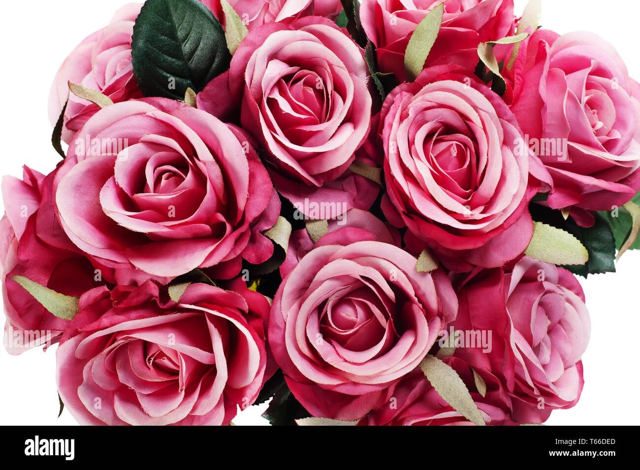 Bunten Blumenstrauß von künstlichen Rosen Ein ist Stockfoto