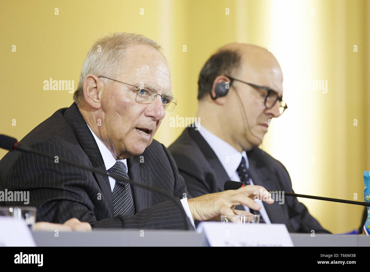 25-jähriges Jubiläum deutsch-franzoesischen Finanzrats Stockfoto