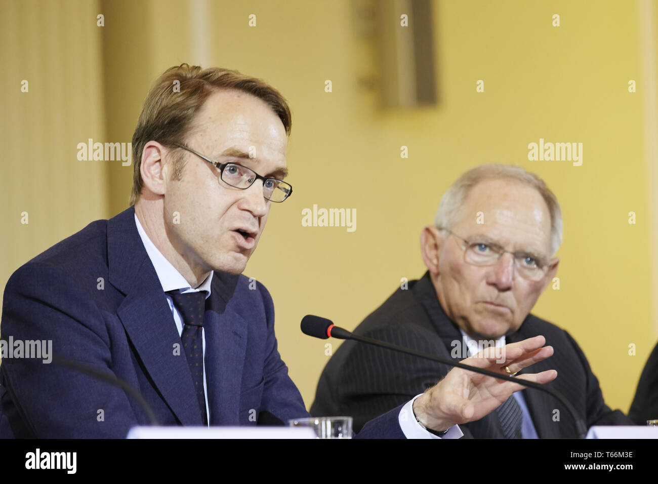 25-jähriges Jubiläum deutsch-franzoesischen Finanzrats Stockfoto