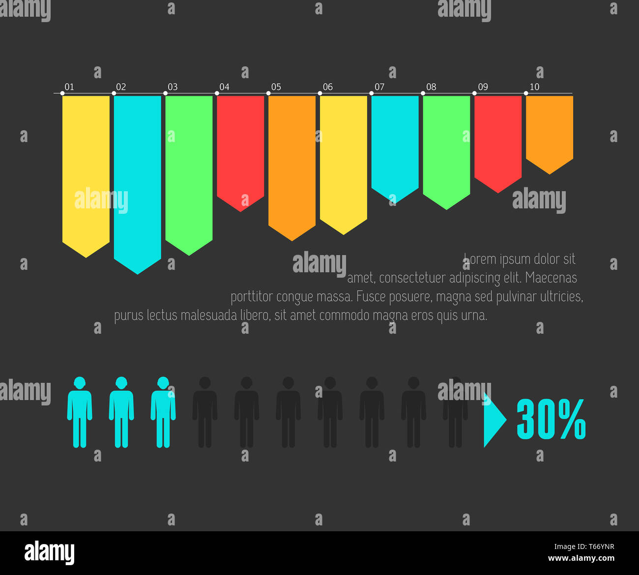 Infografik-Elemente. Stockfoto