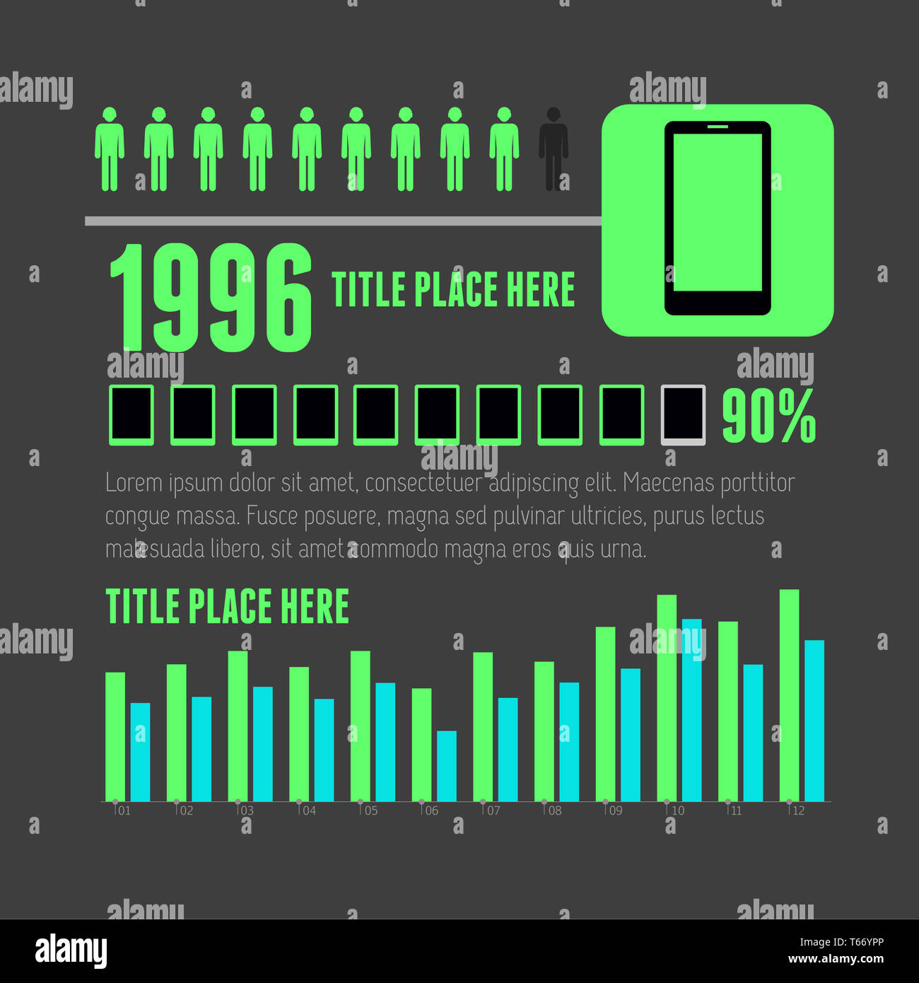 Infografik-Elemente. Stockfoto