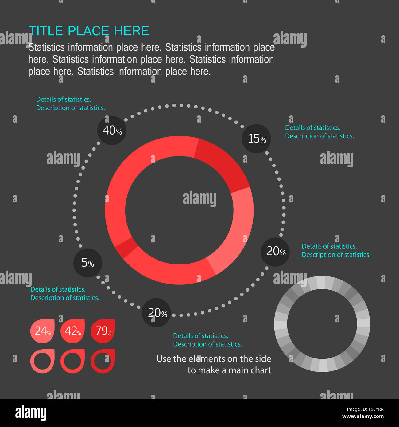 Infografik-Elemente. Stockfoto