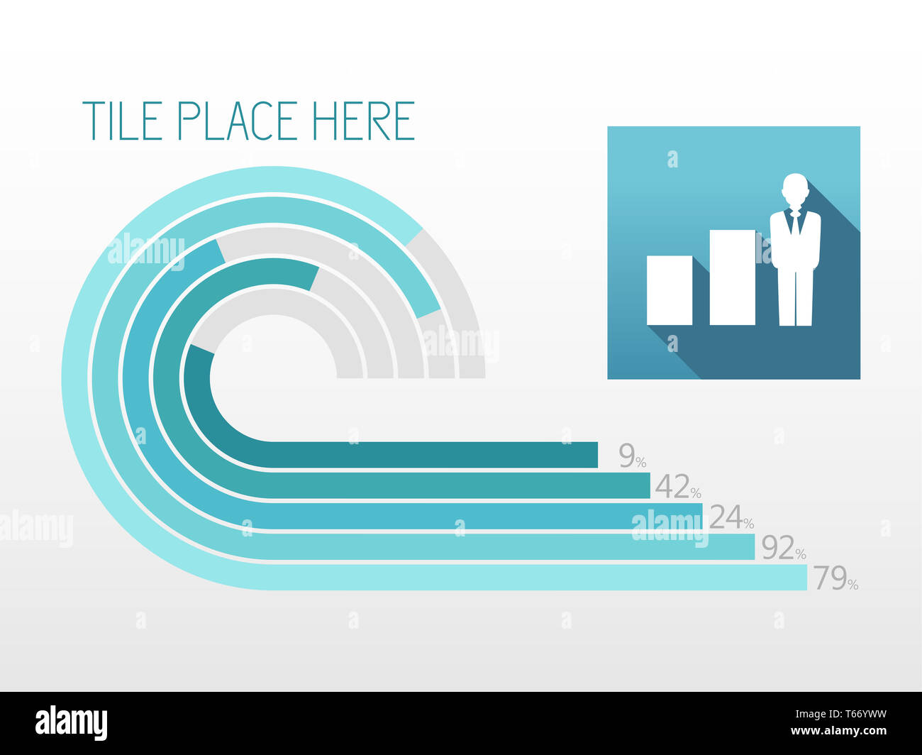 Infografik-Elemente. Stockfoto