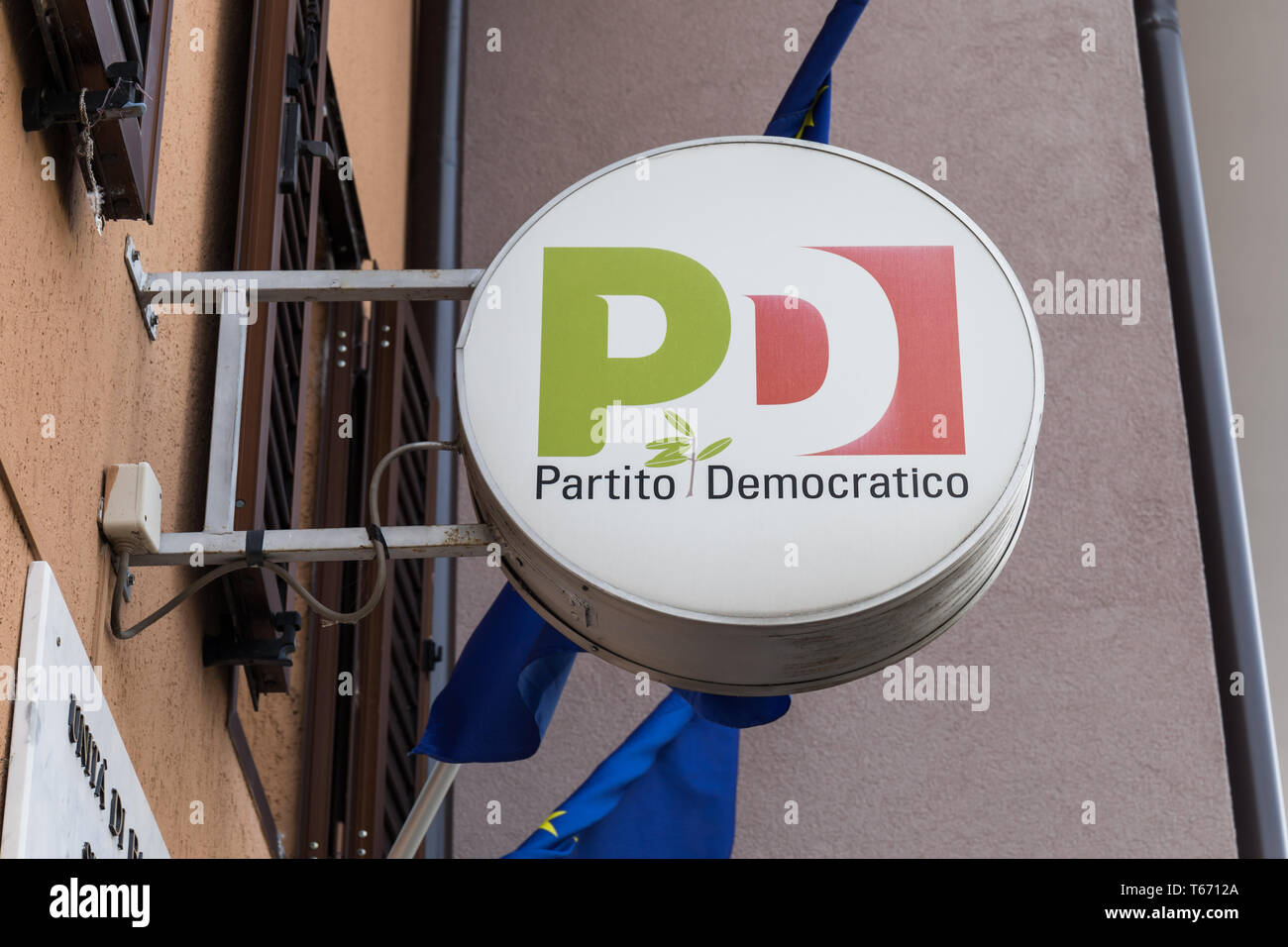 PD Partito Democratico (Demokratische Partei) in Italien Stockfoto