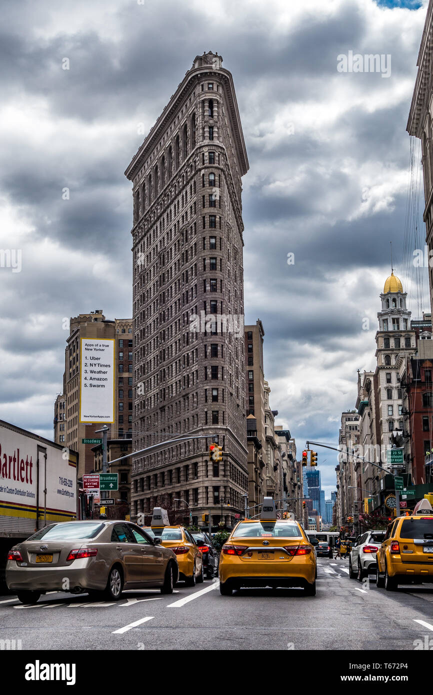 Das Flatiron Building in Manhattan Stockfoto