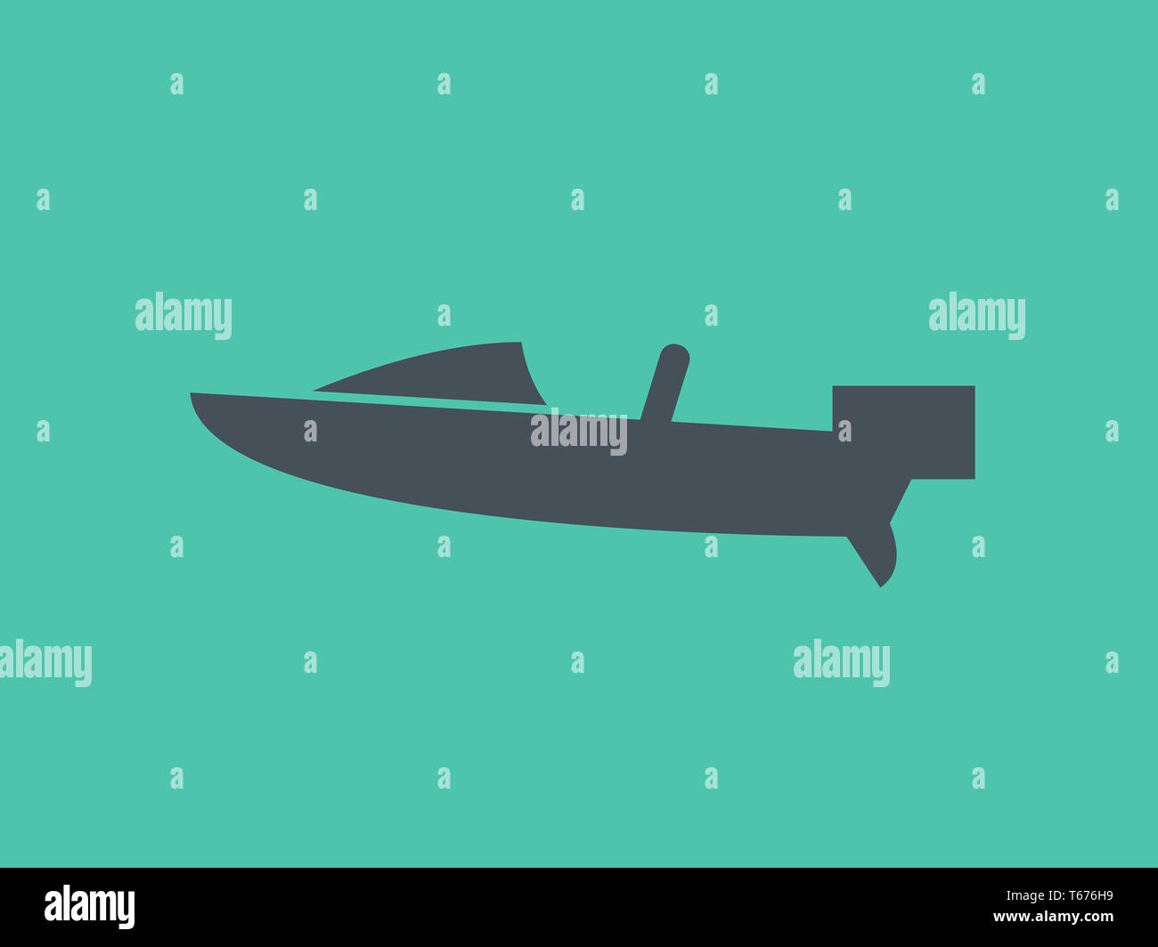 Transport-flach-Symbol Stockfoto