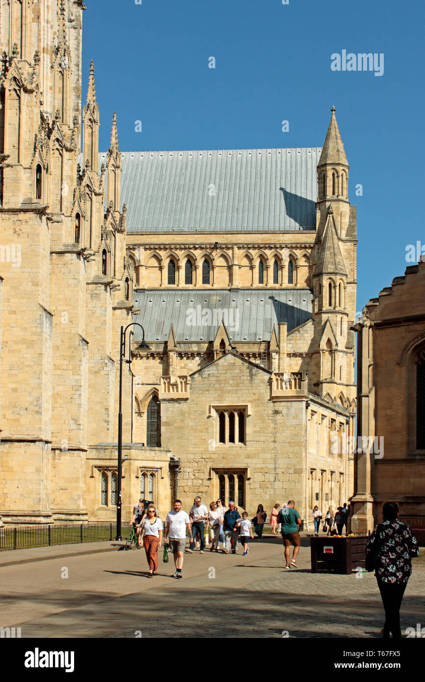 York Minster Süden Trancept Stockfoto