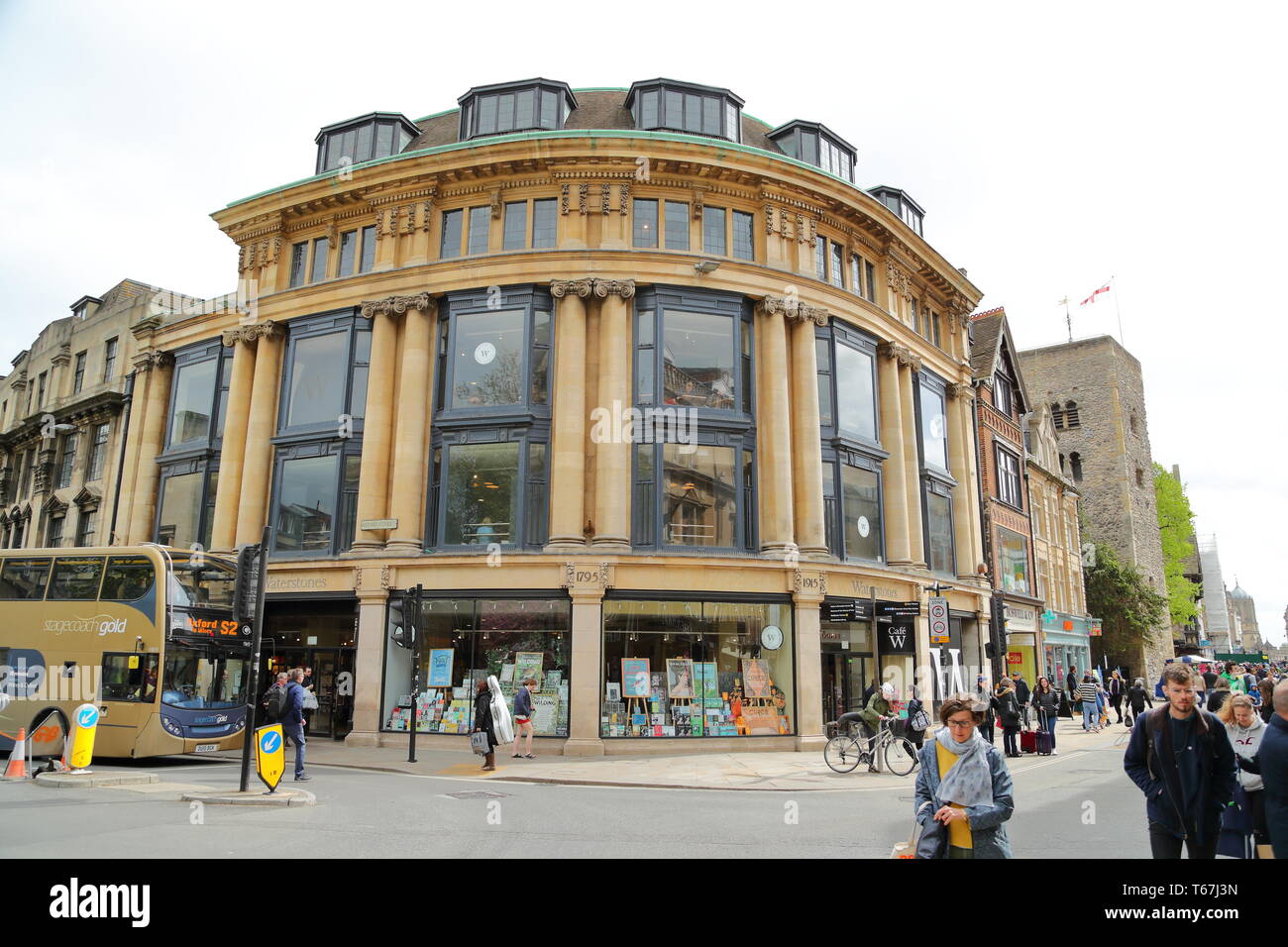Waterstones Book Shop in Oxford, Großbritannien Stockfoto