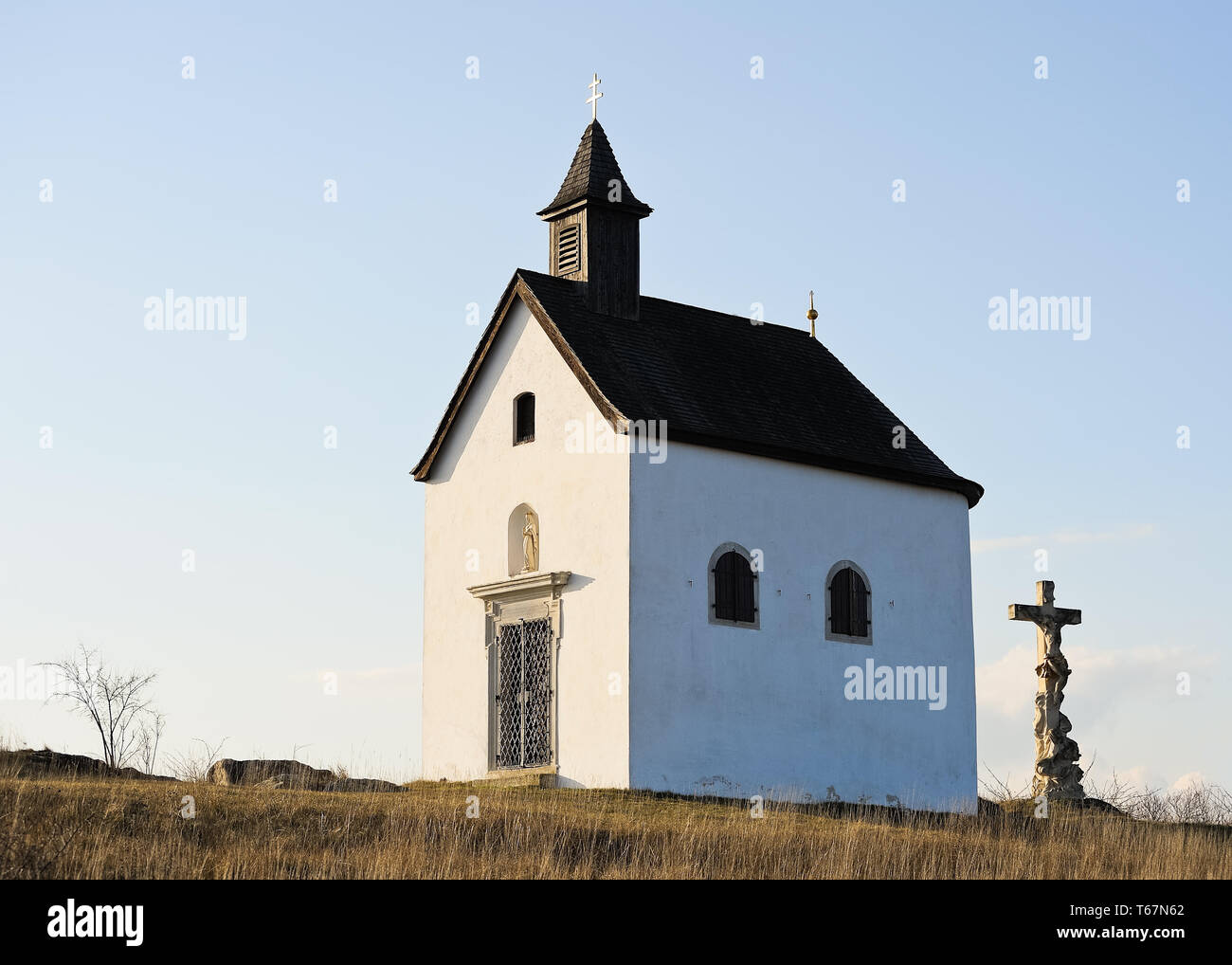 Kleine Kapelle der Hl. Rosalia in Oggau im Burgenlan Stockfoto