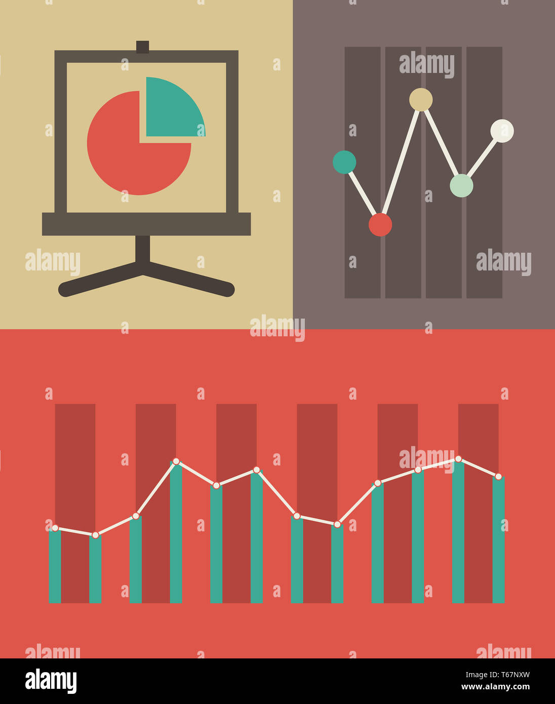 Infografik-Elemente. Stockfoto
